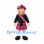 Man Mascot Costume with Red Tartan Kilt and Tam Hat