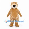 Tan Bear Mascot Costume with Cream Muzzle