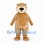 Tan Bear Mascot Costume with Cream Muzzle