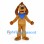 Brown Dog Mascot Costume with Blue Bandana