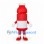 Red Bottle Mascot Costume with White Label and Cap