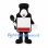 Black Bottle Mascot Costume with White Label and Spoon