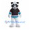 Raccoon Mascot Costume with Black Hockey Jersey
