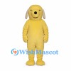 Yellow Dog Mascot Costume with Cream Floppy Ears