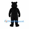 Black Bear Mascot Costume with Cream Belly