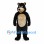 Black Bear Mascot Costume with Cream Belly