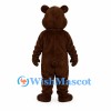 Brown Bear Mascot Costume with Cream Belly
