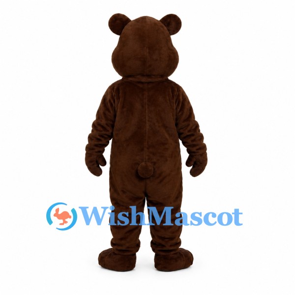 Brown Bear Mascot Costume with Cream Belly