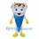 Ice Cream Cone Mascot Costume with Chocolate Topping and Blue Wrapper