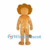 Lion Mascot Costume in Gold with Rounded Mane