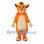 Orange Lion Cub Mascot Costume with Cream Belly