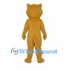 Cougar Mascot Costume in Tan with Open Mouth