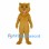 Cougar Mascot Costume in Tan with Open Mouth