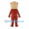 Brown Lion Mascot Costume with Cream Shaggy Mane