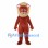 Brown Lion Mascot Costume with Cream Shaggy Mane