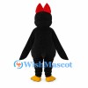 Penguin Mascot Costume with Red Hair Bow