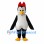 Penguin Mascot Costume with Red Hair Bow