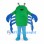 Green Crab Mascot Costume with Blue Claws and Legs