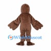 Walrus Mascot Costume in Brown with White Tusks