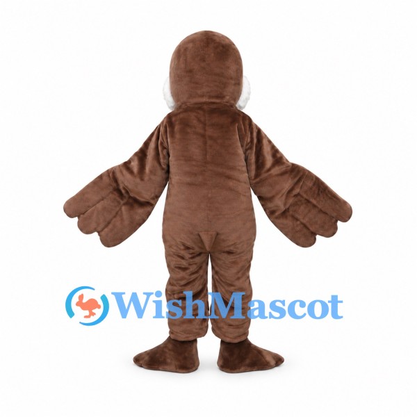 Walrus Mascot Costume in Brown with White Tusks