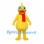 Duck Mascot Costume in Yellow with Goggles and Red Scarf