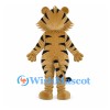 Tiger Mascot Costume with Tan Stripes and White Belly