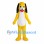 Dog Mascot Costume in Yellow with Black Ears