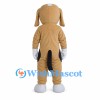 Dog Mascot Costume in Tan and White with Black Tail