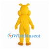 Rabbit Mascot Costume in Yellow with White Belly