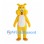 Rabbit Mascot Costume in Yellow with White Belly