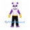 Bear Mascot Costume in Purple and White with Black Pants