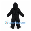Gorilla Mascot Costume in Black with Shaggy Fur