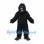 Gorilla Mascot Costume in Black with Shaggy Fur