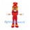 Nutcracker Mascot Costume with Red Uniform and Star Hat