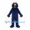 Monster Mascot Costume in Blue with Yellow Nose