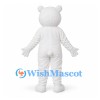 Bear Mascot Costume in White with Rounded Body