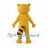 Raccoon Mascot Costume in Gold with Dark Eye Mask