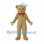 Bear Mascot Costume in Tan with White Sailor Cap