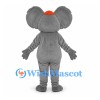 Koala Mascot Costume in Gray with Orange Cap