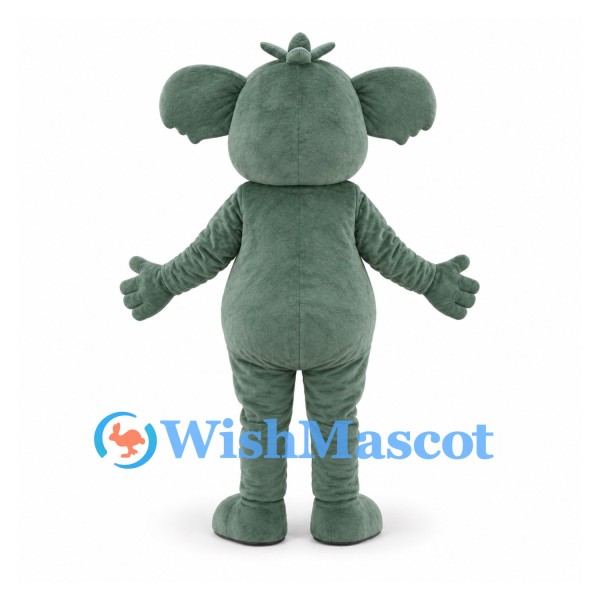 Koala Mascot Costume in Green with White Belly