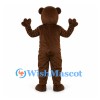 Bear Mascot Costume in Dark Brown with Beige Muzzle