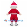 Boy Mascot Costume with Red Outfit and Crown