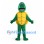 Turtle Mascot Costume in Green with Yellow Shell