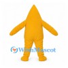 Star Mascot Costume in Yellow with Pointed Head