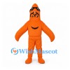 Starfish Mascot Costume in Orange with Black Goggles