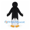 Penguin Mascot Costume in Black and White with Yellow Beak