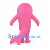 Dolphin Mascot Costume in Pink with White Belly