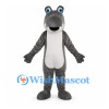 Donkey Mascot Costume in Gray with White Belly