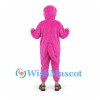 Shark Mascot Costume in Pink with Open Face Hood