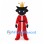 Cat Mascot Costume with Gold Crown and Red King Robe